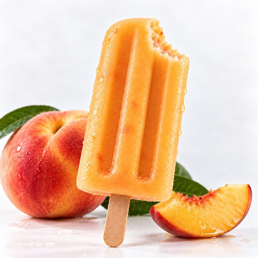 Peach fruit popsicle by Frostee Bites